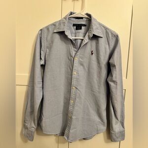 Ralph Lauren Women’s Light Blue Button Down Shirt